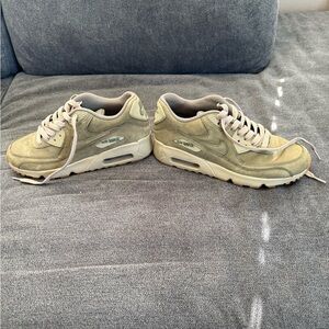 Nike Air Max Sneakers in Olive and Gray